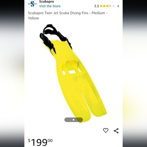 Scubapro Twin Jet Scubadiving Large Fins Beach Snorkeling Athletic Performance - Picture 6 of 6